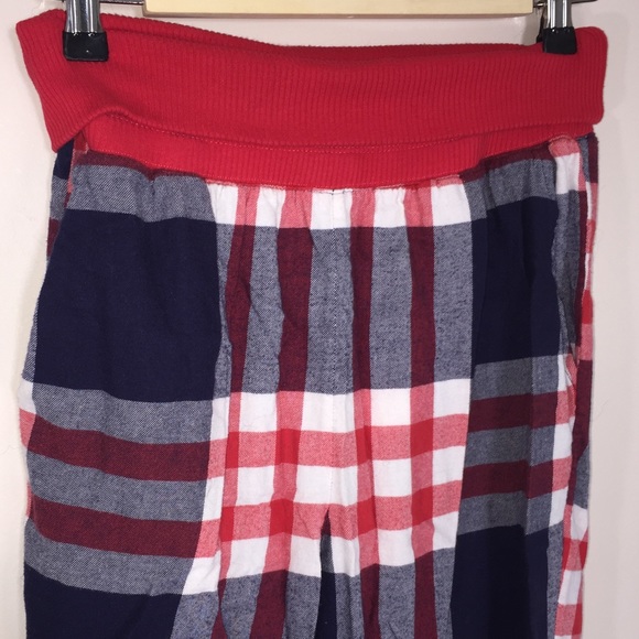 aerie Other - Aerie Fold Over Waist Flannel PJ Joggers Sz Small